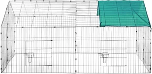 tectake Klatka dla królików z osłoną przeciwsłoneczną - zielony 402420 - Klatki dla gryzoni tectake Klatka dla królików z osłoną przeciwsłoneczną - zielony 402420 - Klatki dla gryzoni - miniaturka - grafika 3