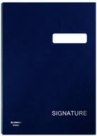 Szkolne artykuły papiernicze - Donau Teczka do podpisu karton PP A4 450gsm 20-przegrodowa granatowa DONA - miniaturka - grafika 1