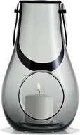 Świeczniki - Holmegaard Latarnia Design With Light szara 25 cm 4343535 - miniaturka - grafika 1