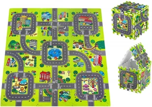 Moby System Mata edukacyjna piankowe puzzle 90 x 90 x 1cm - pianka EVA - wzór: miasto drogi ulice FLOOR MAT TRAFFIC - Maty piankowe Moby System Mata edukacyjna piankowe puzzle 90 x 90 x 1cm - pianka EVA - wzór: miasto drogi ulice FLOOR MAT TRAFFIC - Maty piankowe - miniaturka - grafika 3