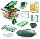 Siekacze tarki i szatkownice - Genius Nicer Dicer Chef | 15 części | nóż do owoców i warzyw| znany z TV | NOWOŚĆ - miniaturka - grafika 1