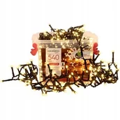 Oświetlenie świąteczne - Lampki Led Choinkowe 540szt 8F Timer Białe Ciepł - miniaturka - grafika 1