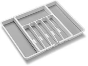 Pozostałe akcesoria kuchenne - madesmart Rozkładany skrzynka na sztućce, 8 kieszenie, od 35 do 54 cm długości, 41 cm gł. x 5,5 cm wys. 29308 - miniaturka - grafika 1