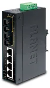 Switche - Planet przemysłowych Fast Ethernet Switch 4-Port 10/100 Mbps RJ45 + 2-Port 100BASE-FX IP30 Temp Range-40 ¸ C  75 ¸ C ISW-621T - miniaturka - grafika 1