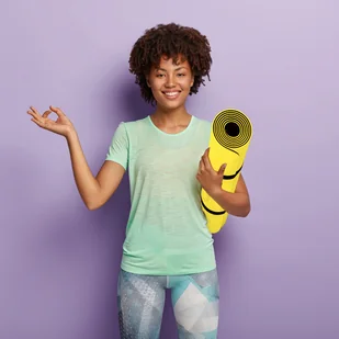 Movit ŻÓŁTA MATA TPE 190x100x0,6cm DO GIMNASTYKI FITNESS - Maty do ćwiczeń - miniaturka - grafika 2