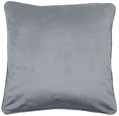 Poduszki dekoracyjne - SPLENDID Poduszka welurowa Velutto szara 45 x 45 cm - miniaturka - grafika 1