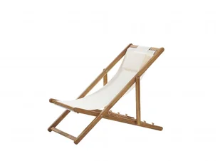 Beliani Leżak ogrodowy beżowy AVELLINO - Leżaki ogrodowe - miniaturka - grafika 5