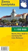Atlasy i mapy - TD Mapy praca zbiorowa Ziemia Łomżyńska. Mapa turystyczna 1:100 000 Narew, Pisa, Biebrza. Czerwony Bór. Linia Mołotowa. Laminowana - miniaturka - grafika 1