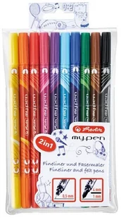 Herlitz Cienkopis & Mazak My.pen 10 kolorów - Przybory szkolne - miniaturka - grafika 2