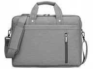 Torby na laptopy - Wrocław Torba Burnur na laptopa 17,3 szary - miniaturka - grafika 1