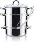 Garnki - Banquet Garnek parowy TOWER 8l - miniaturka - grafika 1