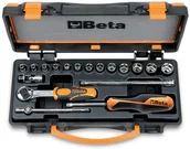 Narzędzia warsztatowe - Beta ZESTAW NASADEK 1/4"+AKCESORIA 18SZT 900/C13-5 - miniaturka - grafika 1