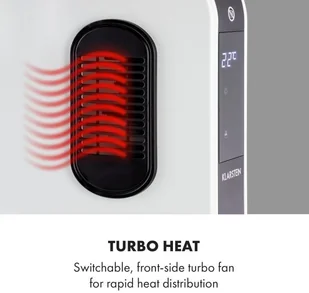 Klarstein Klarstein Baltrum Flow, grzejnik elektryczny, konwektor, 2000 W, wolnostojący, biały HTR7-Baltrum w turbo - Ogrzewanie przenośne - miniaturka - grafika 4