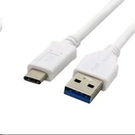 Kable komputerowe i do monitorów - C-Tech Kabel USB  USB 3.0 AM na Type-C 1m biały CB-USB3C-10W - miniaturka - grafika 1