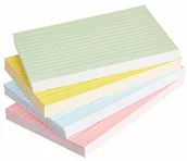 Zakładki indeksujące - AmazonBasics AmazonBasics A6 karty indeksowe z linijką  różne kolory (opakowanie 200 sztuk) RA105144200-3 - miniaturka - grafika 1