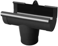 Rynny i akcesoria - Lej spustowy centralny 130 mm Grafit - miniaturka - grafika 1