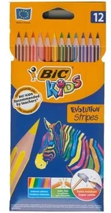 BIC Kredki Eco Evolution Stripes 12 kolorów - Przybory szkolne - miniaturka - grafika 2