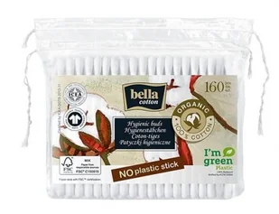 TZMO S.A. Patyczki higieniczne Bella Cotton BIO 160szt. BC-081-F160-064 - Waciki, płatki i patyczki kosmetyczne - miniaturka - grafika 3