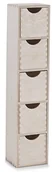 Szafki łazienkowe - Zeller 13190 element szuflada, 5-częściowy, brzoza, 13 x 12 x 58 cm 13190 - miniaturka - grafika 1