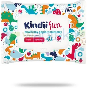 HARPER HYGIENICS KINDII FUN Nawilżany papier toaletowy do skóry wrażliwej 60szt - Papier toaletowy - miniaturka - grafika 3