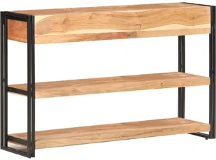 vidaXL Szafka, 120x30x75 cm, lite drewno akacjowe 321803 - Szafki do salonu - miniaturka - grafika 13