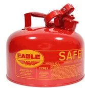 Pojemniki przemysłowe - Eagle Manufacturing Company Bezpieczny Kanister 7,6 L. Czerwony Fi 29 Cm X 24 Cm Stal 7 L. - 10 L. - miniaturka - grafika 1