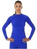 Bluzy narciarskie - Brubeck Bluza thermo ls13100 niebieski BLUZA DAM THERMO M KOBALT - miniaturka - grafika 1