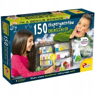 DANTE LEGLER LOGORAJD Zestaw naukowy I'M A Genius 150 eksperymentów chem - Mały naukowiec - miniaturka - grafika 2