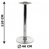 Inne meble biurowe - STEMA - NY Podstawa stolika NY-B005, wysokość 110 cm, chromowana NY-B005/46/110 - miniaturka - grafika 1