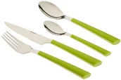 Zestawy sztućców - Esmeyer JANE 199-427 24-częściowy zestaw sztućców z polerowanej stali szlachetnej 18/0, zielone uchwyty 199-427 - miniaturka - grafika 1