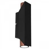 Lampy ścienne - Luminex Wall 3116 kinkiet lampa ścienna 2x8W GU10 czarny/miedziany - miniaturka - grafika 1