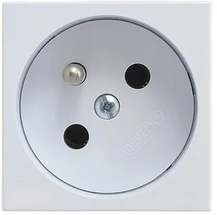 Ospel Gniazdo pojedyncze z uziemieniem KIER Biały GK-1Z/46 - Gniazdka elektryczne Ospel Gniazdo pojedyncze z uziemieniem KIER Biały GK-1Z/46 - Gniazdka elektryczne - miniaturka - grafika 1