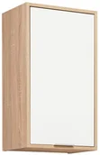 Szafki kuchenne - MEBLE OKMED Szafka kuchenna wisząca Vanessa 40 cm kolor biały/dąb - miniaturka - grafika 1