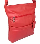 Torebki damskie - Magre (PL) Torebka Skórzana (PL) ANIA Listonoszka Skóra Naturalna MALINOWY - miniaturka - grafika 1