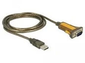 Adaptery i przejściówki - DeLock DeLOCK Adapter USB typu A wtyczka > RS-232 wtyczka rozszerzony zakres temperatur 65840 - miniaturka - grafika 1