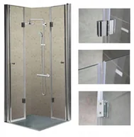 Kabiny prysznicowe - 231 HYDAR KABINA PRYSZNICOWA 80x80 SZKŁO 6mm HQ KWADRAT 23178183 78183-uniw - miniaturka - grafika 1