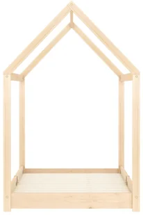 vidaXL Rama łóżka dziecięcego, lite drewno sosnowe, 70 x 140 cm vidaXL - Łóżka dla dzieci i młodzieży - miniaturka - grafika 3