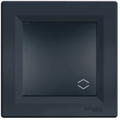 Gniazdka elektryczne - Schneider Electric Łącznik pojedynczy schodowy Asfora antracyt EPH0401171 - miniaturka - grafika 1