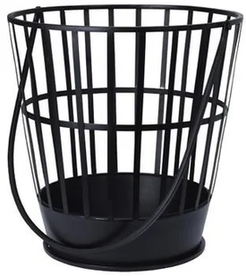 Kosz na drewno kominkowe stojak metalowy LOFT 810419 - Pozostałe akcesoria kuchenne - miniaturka - grafika 2