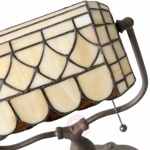 Clayre&Eef MATEA - lampa bankierska w stylu Tiffany - Lampy stojące - miniaturka - grafika 4