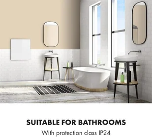 Klarstein Klarstein Wonderwall Smart grzejnik na podczerwień 60x60cm 360W tygodniowy timer IP24 biały ACO14-Wonderwall360S - Ogrzewanie przenośne - miniaturka - grafika 6