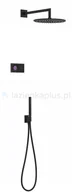 Zestawy prysznicowe - Tres Shower Technology zestaw prysznicowy czarny 09288558NM - miniaturka - grafika 1