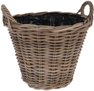 Blumfeldt Kubu osłonka wiklinowa rattanowa KOSZ koszyk z uchwytami na kwiaty rośliny 40x36 cm 339080 - Donice Blumfeldt Kubu osłonka wiklinowa rattanowa KOSZ koszyk z uchwytami na kwiaty rośliny 40x36 cm 339080 - Donice - miniaturka - grafika 1