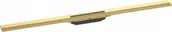 Odpływy liniowe - HANSGROHE 56046990 RainDrain Flex Element zewnętrzny odpływu 100 cm z możliwością przycięcia i do montażu w podłodze złoty optyczny polerowany - miniaturka - grafika 1