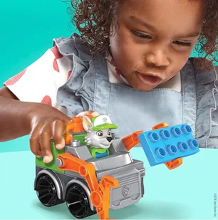 Fisher Price Mega Bloks Psi Patrol Zestaw Śmieciarka Rocky'ego GYH93 GYH93 - Klocki - miniaturka - grafika 3