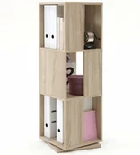 Zestawy mebli biurowych - FMD Mobel FMD Obrotowa szafka Tower, dębowa, 291-001 - miniaturka - grafika 1