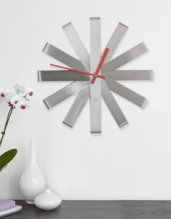 Umbra Zegar ścienny stalowy, RIBBON - Zegary - miniaturka - grafika 4