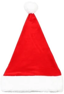 Go Czapka Mikołaja z pomponem "Aksamit&quot 1 szt NW-CMAK - Dodatki do strojów karnawałowych - miniaturka - grafika 2