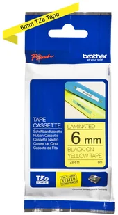 Brother Taśma TZE-611 TZe611 - Etykiety do drukarek - miniaturka - grafika 4