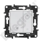 Wyłączniki światła i elektryczne - Legrand Ściemniacz przyciskowy Niloe Step 863153 2-przewodowy wkręty biały - miniaturka - grafika 1